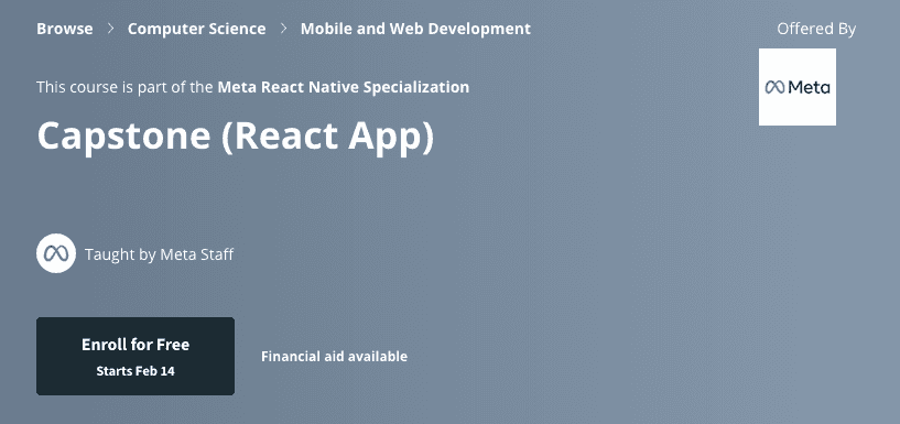 React Native Capstone