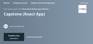 React Native Capstone