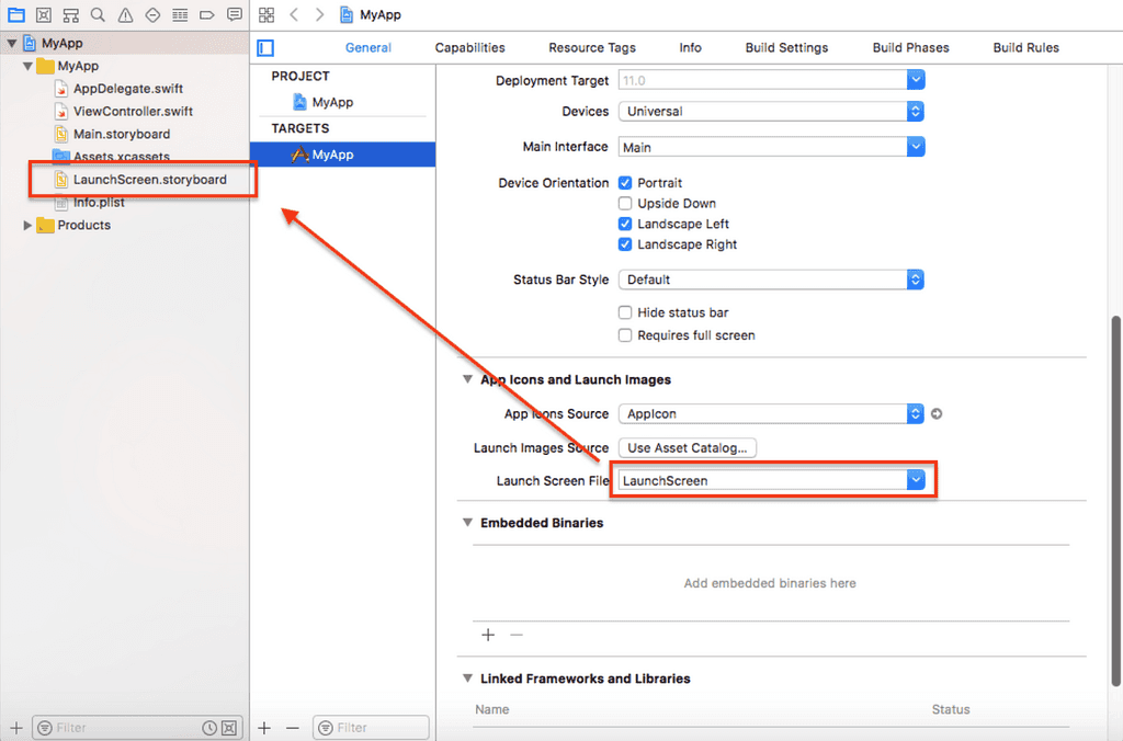 alt Storyboard config